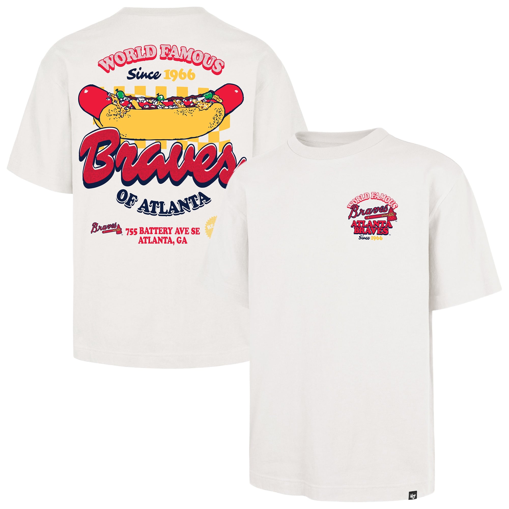 Atlanta Braves 47 cream Glizzy graphic T-shirt