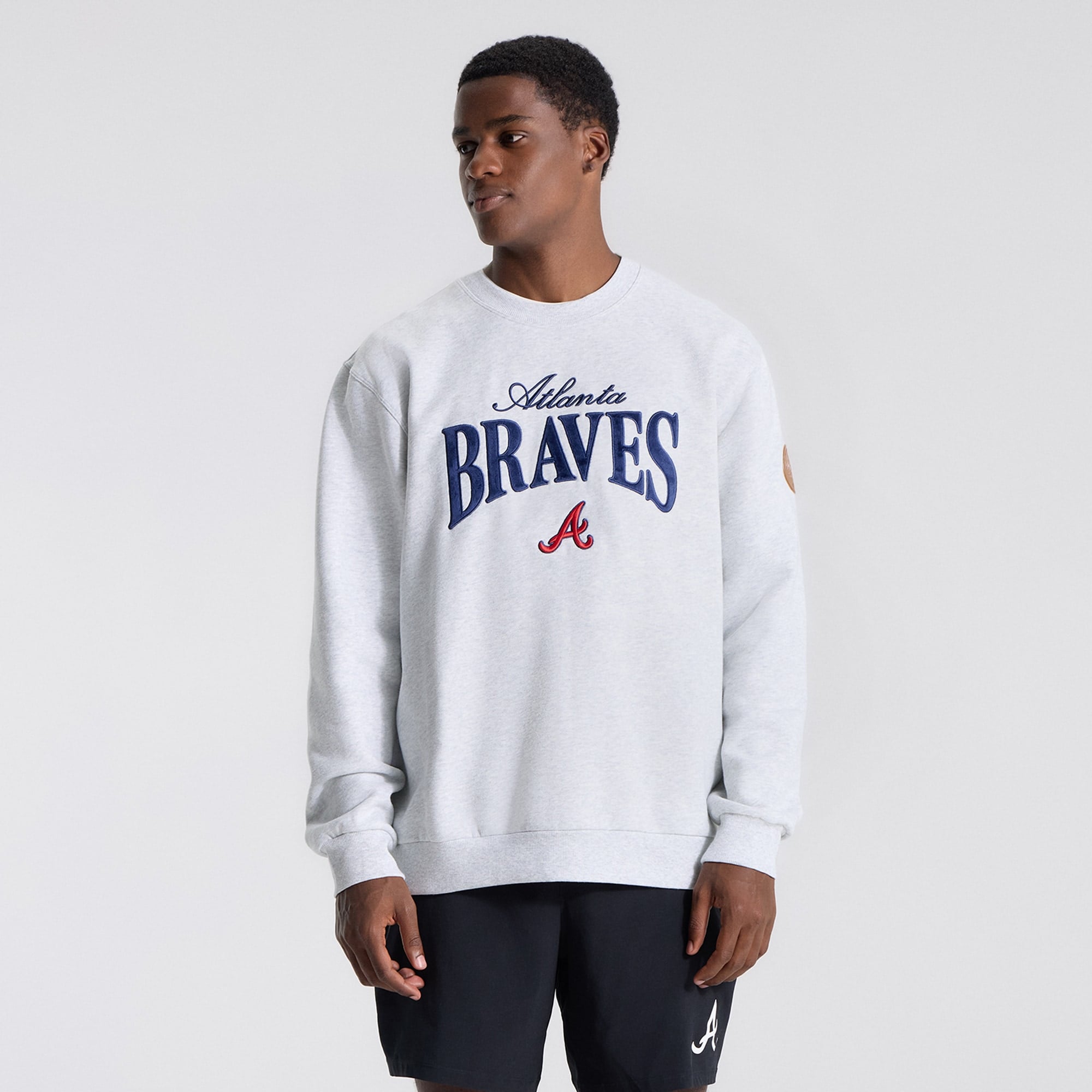 Atlanta Braves lululemon heathered grey Steady State sweatshirt