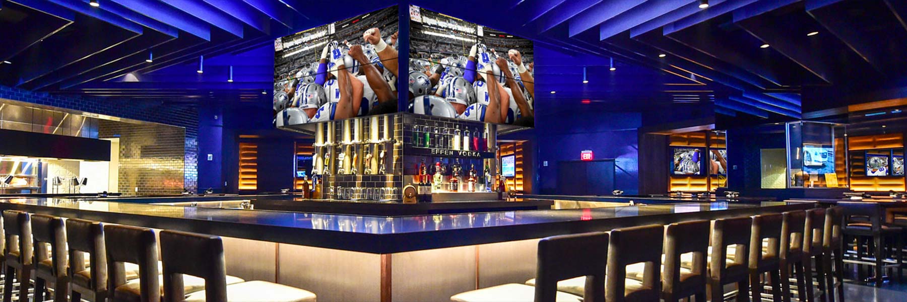 Stadium Club interior at AT&T Stadium
