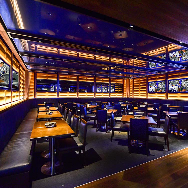 Empty stadium dining room at AT&T Stadium