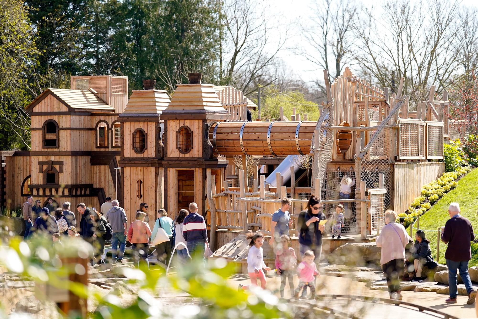 Children playing at Blenheim Palace Adventure Play