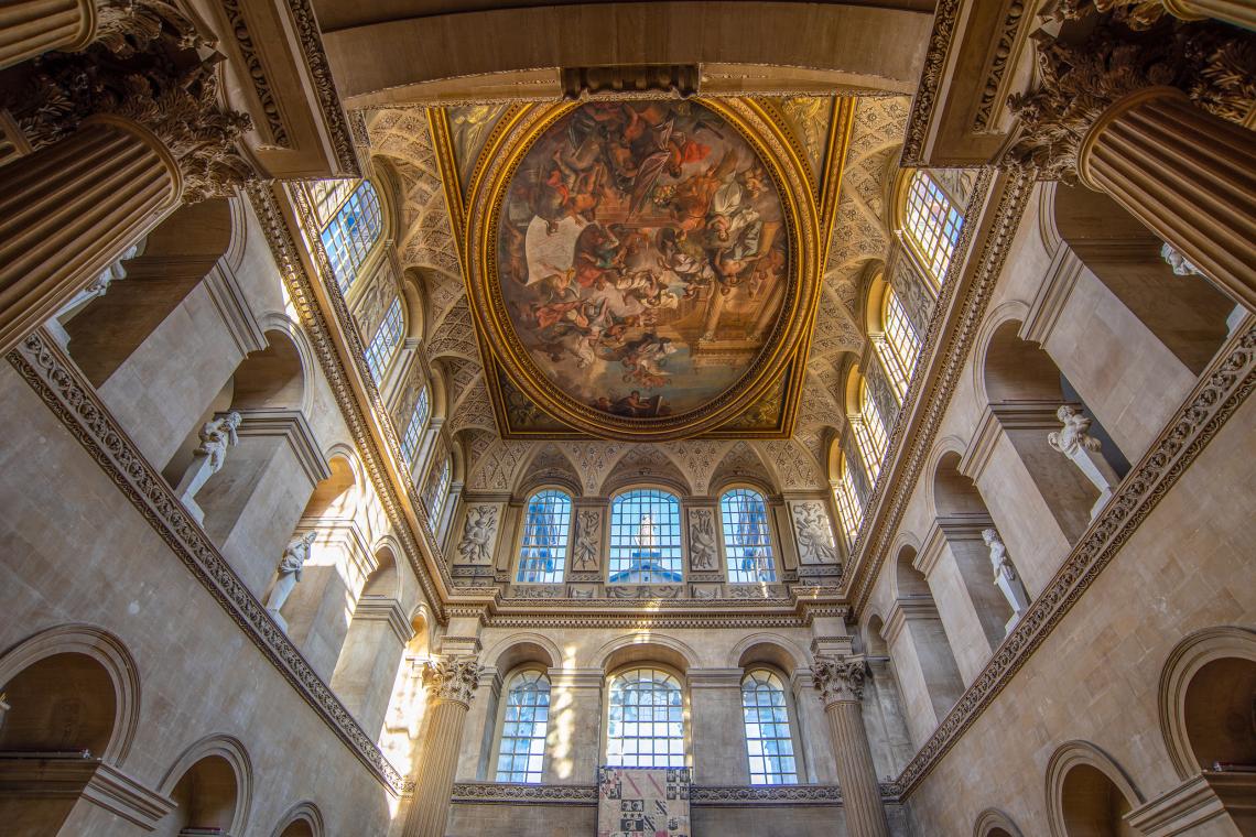 The Great Hall inside Blenheim Palace