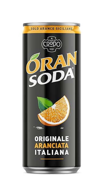 Oransoda orange Getränkedose als Produktaufnahme