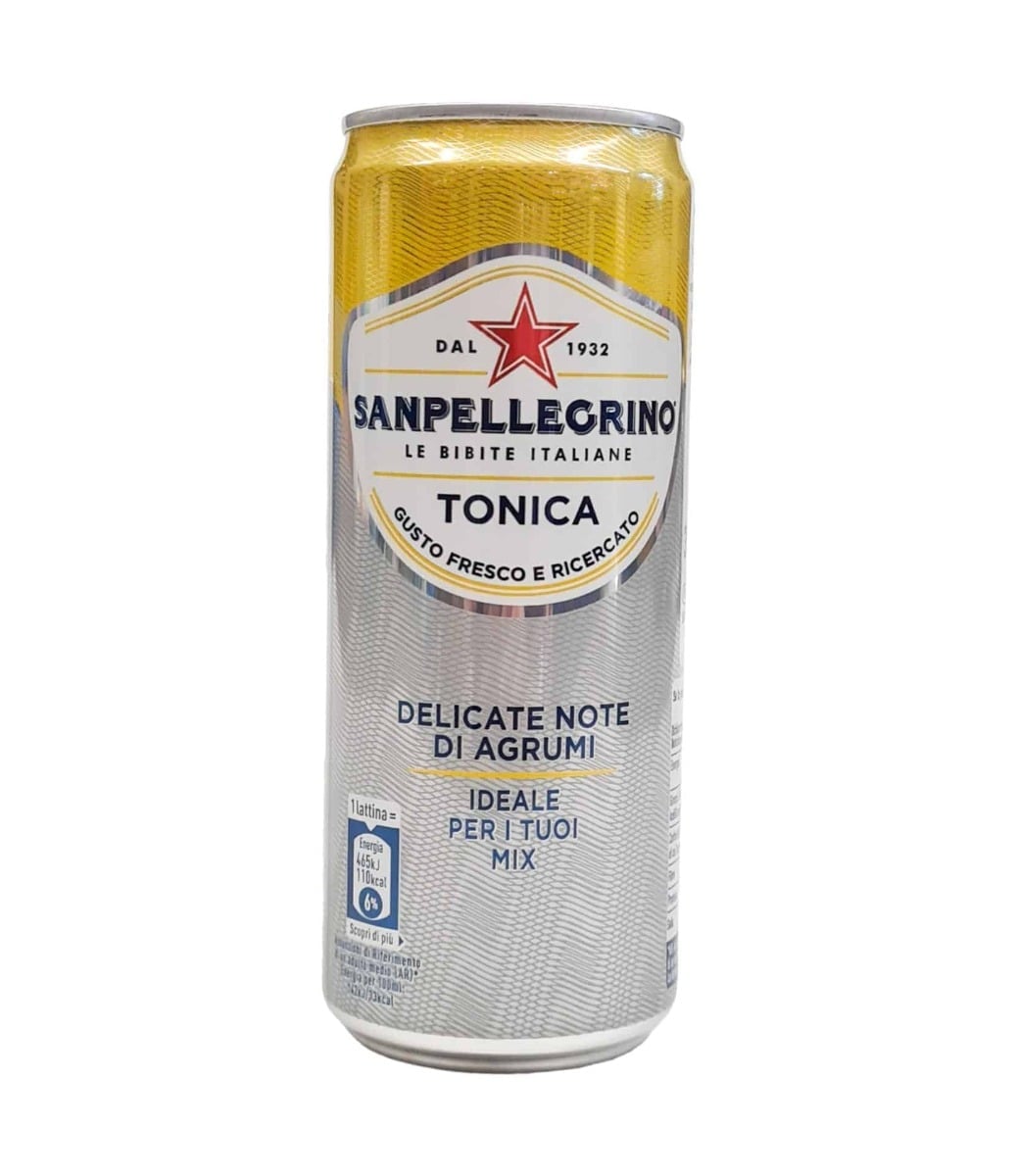 San Pellegrino Tonica Dosen als Produktaufnahme