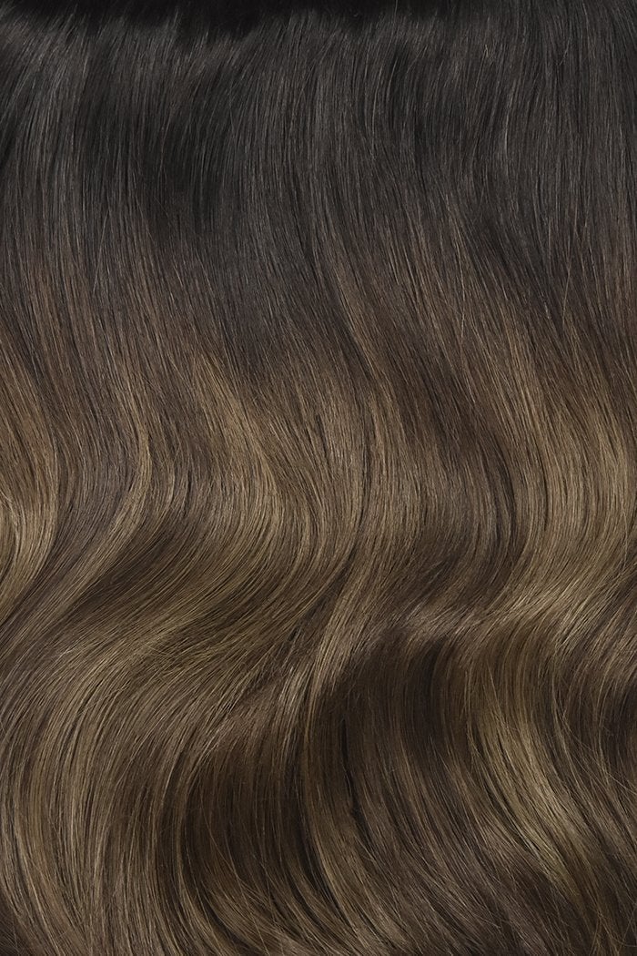Espresso Melt Cliphair flat weft hair extensions