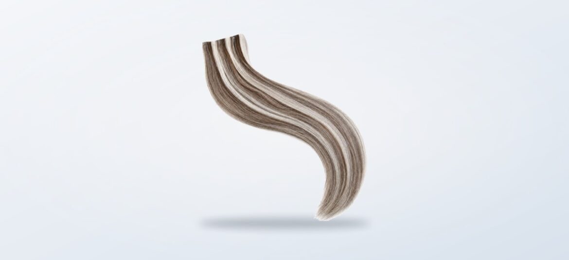 Oak Brondie Cliphair tape weft hair extensions