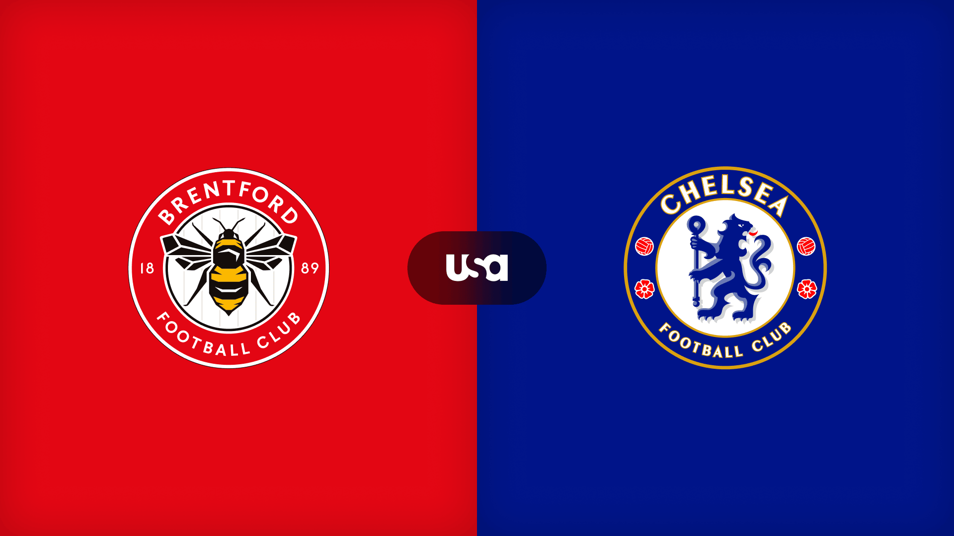 Brentford versus Chelsea Premier League event artwork at Cosm