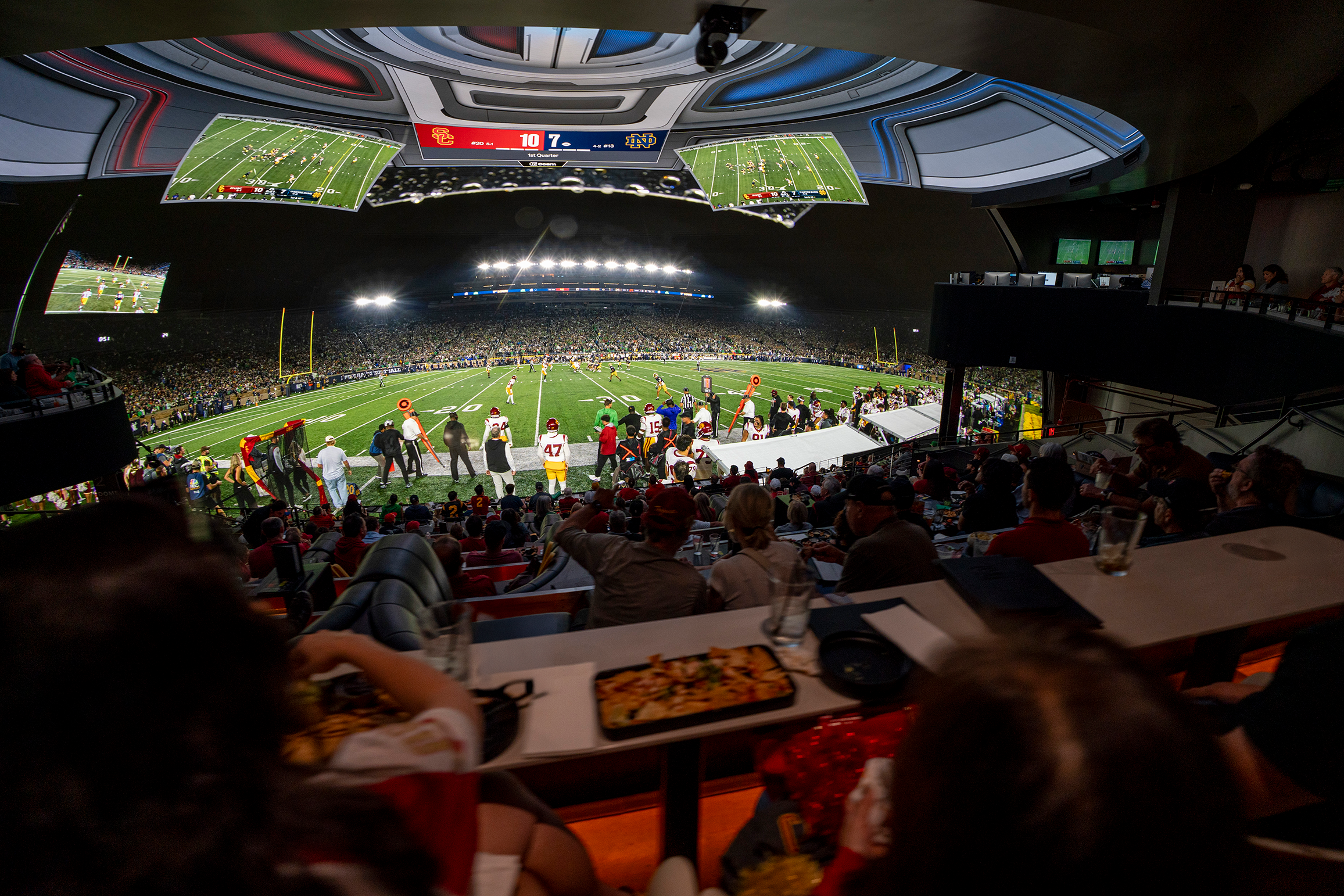 College football event at Cosm