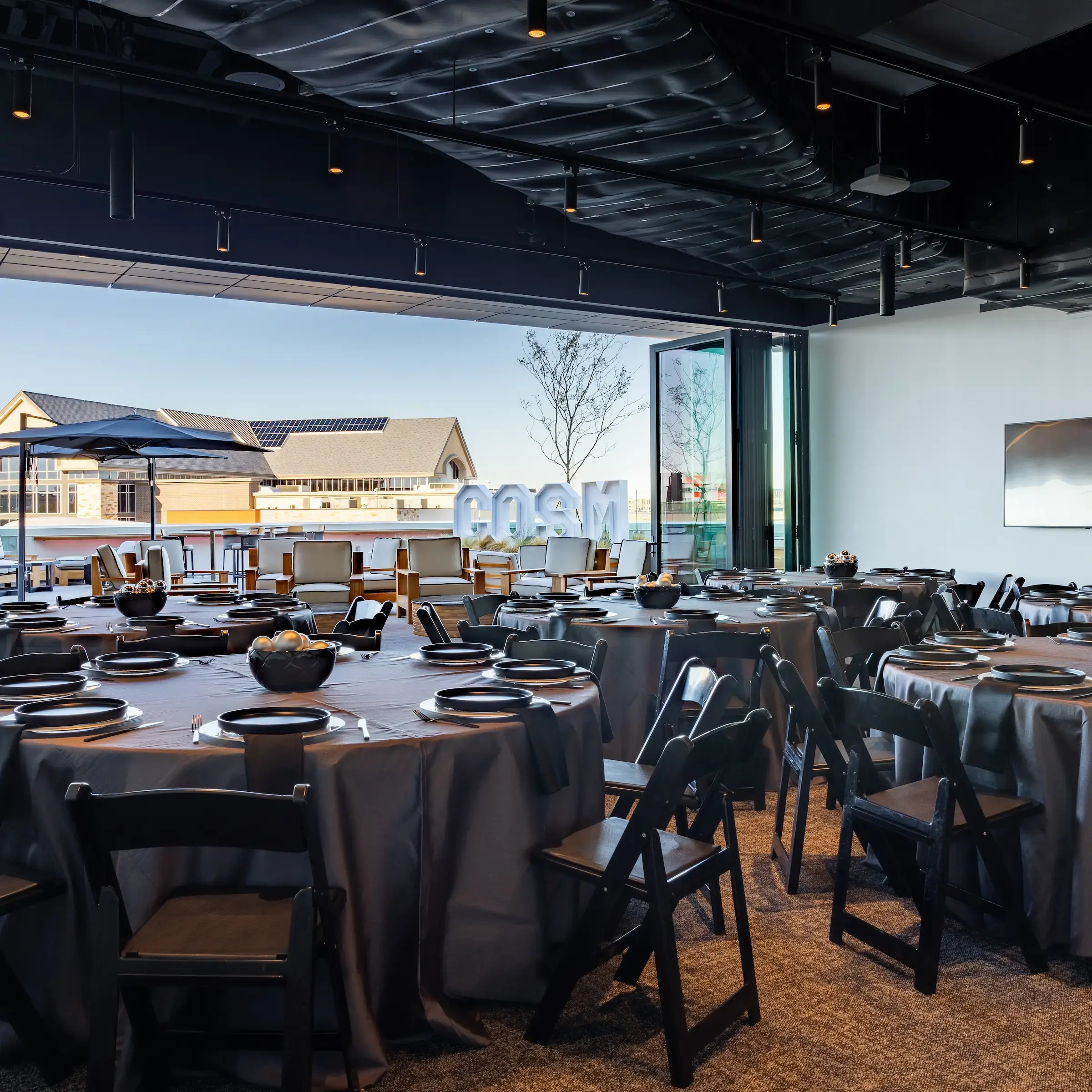 Cosm Dallas interior with immersive displays
