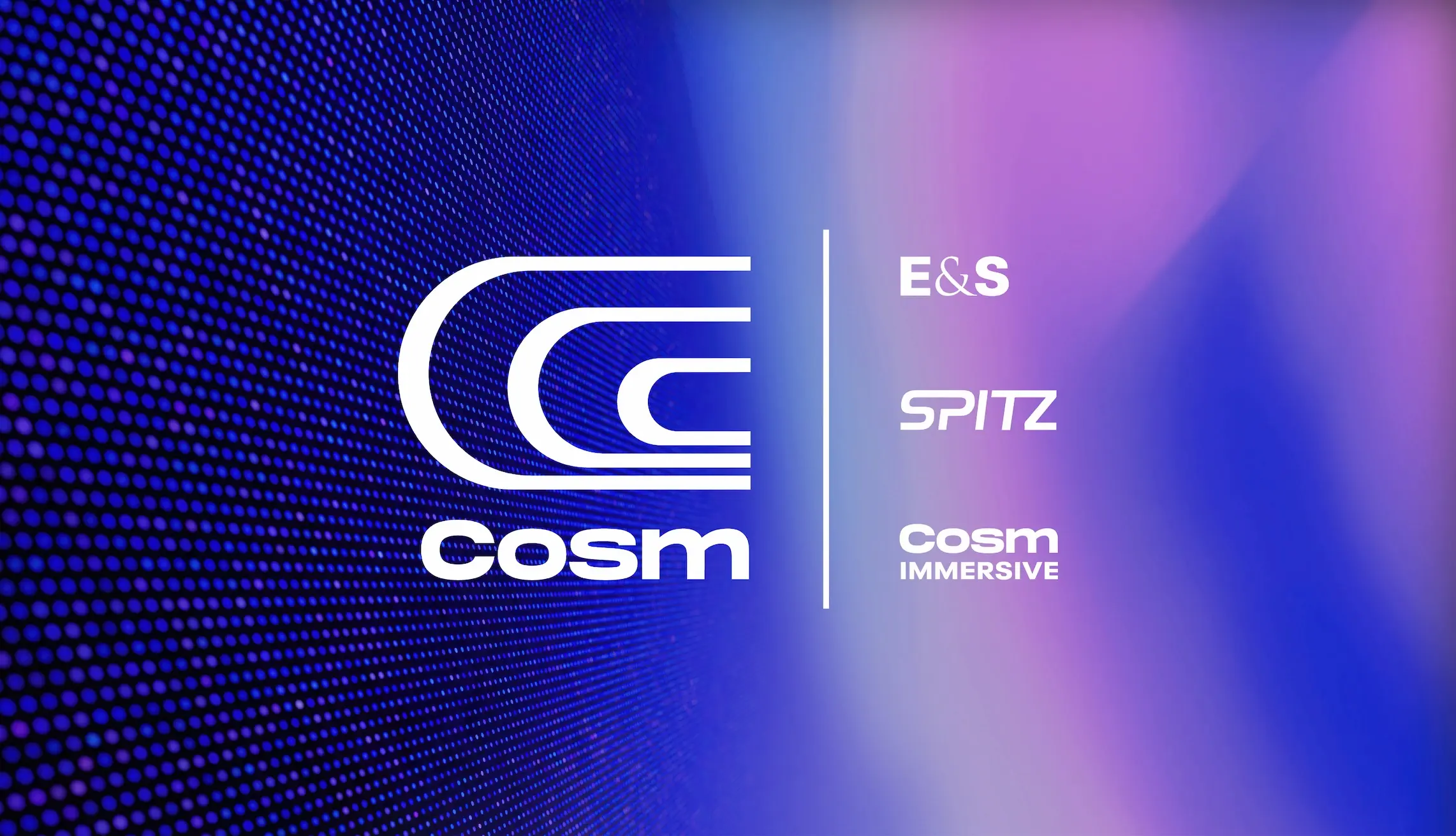 Cosm partnership graphic for immersive experiences