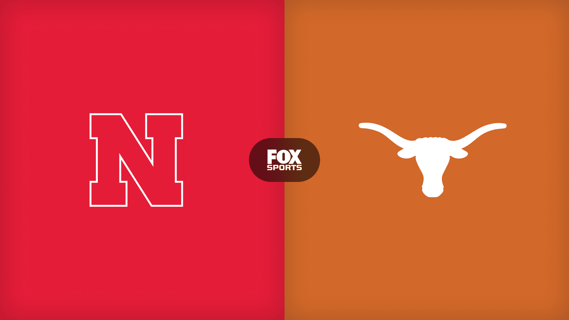 Nebraska versus Texas women’s college volleyball event artwork at Cosm