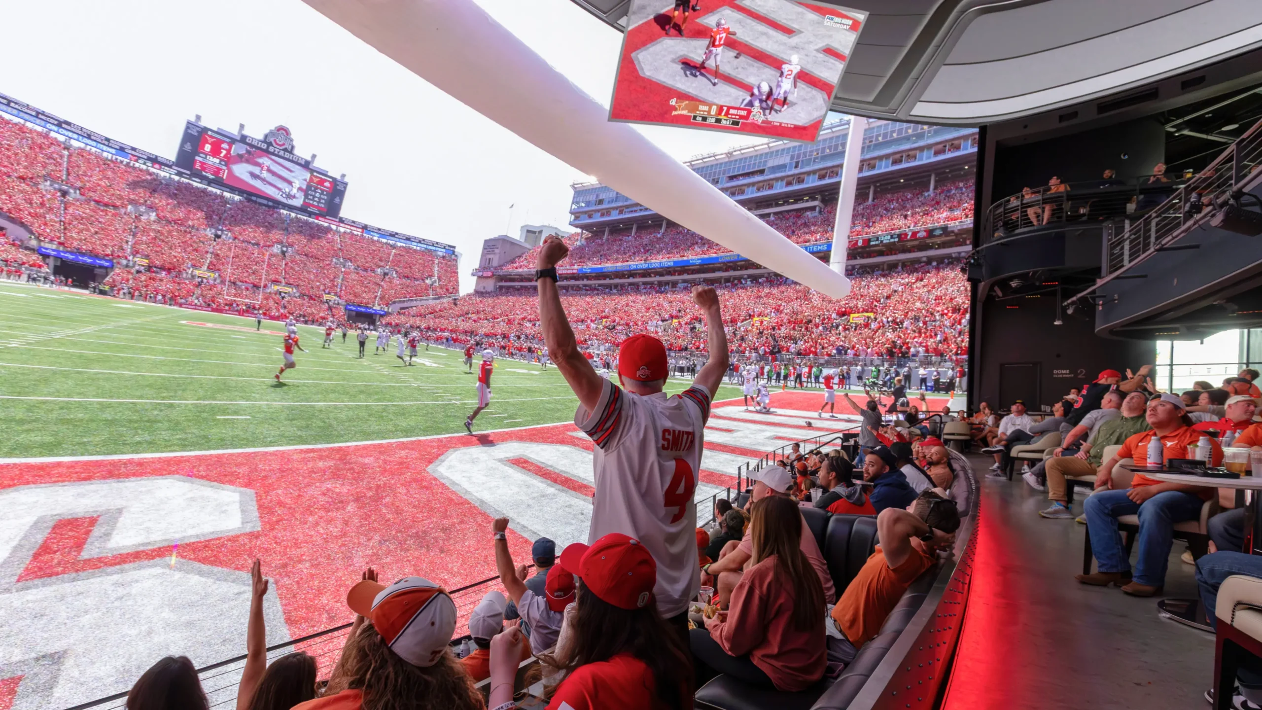 Texas versus Ohio State college football in Shared Reality at Cosm