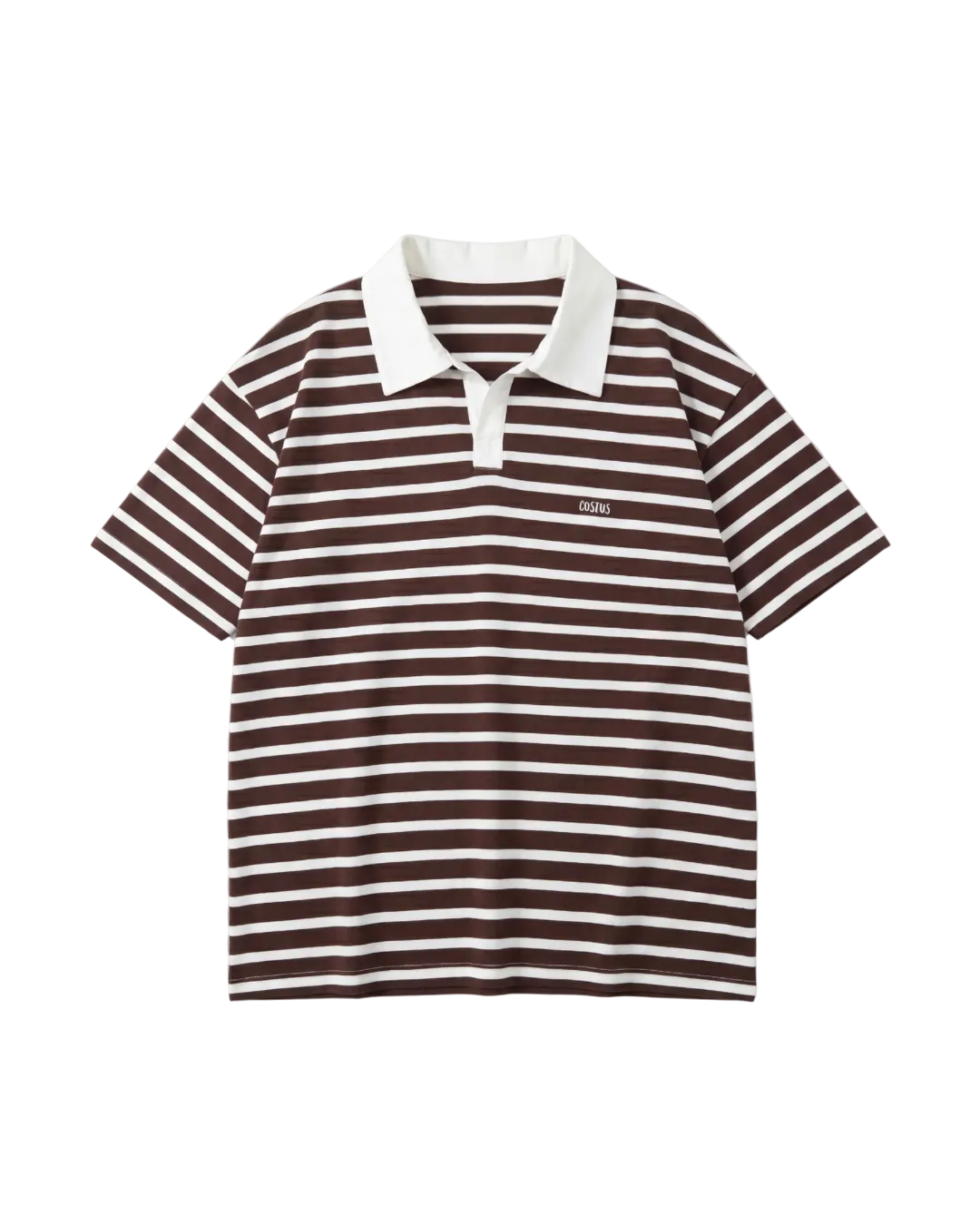 Coszus contrast brown polo shirt