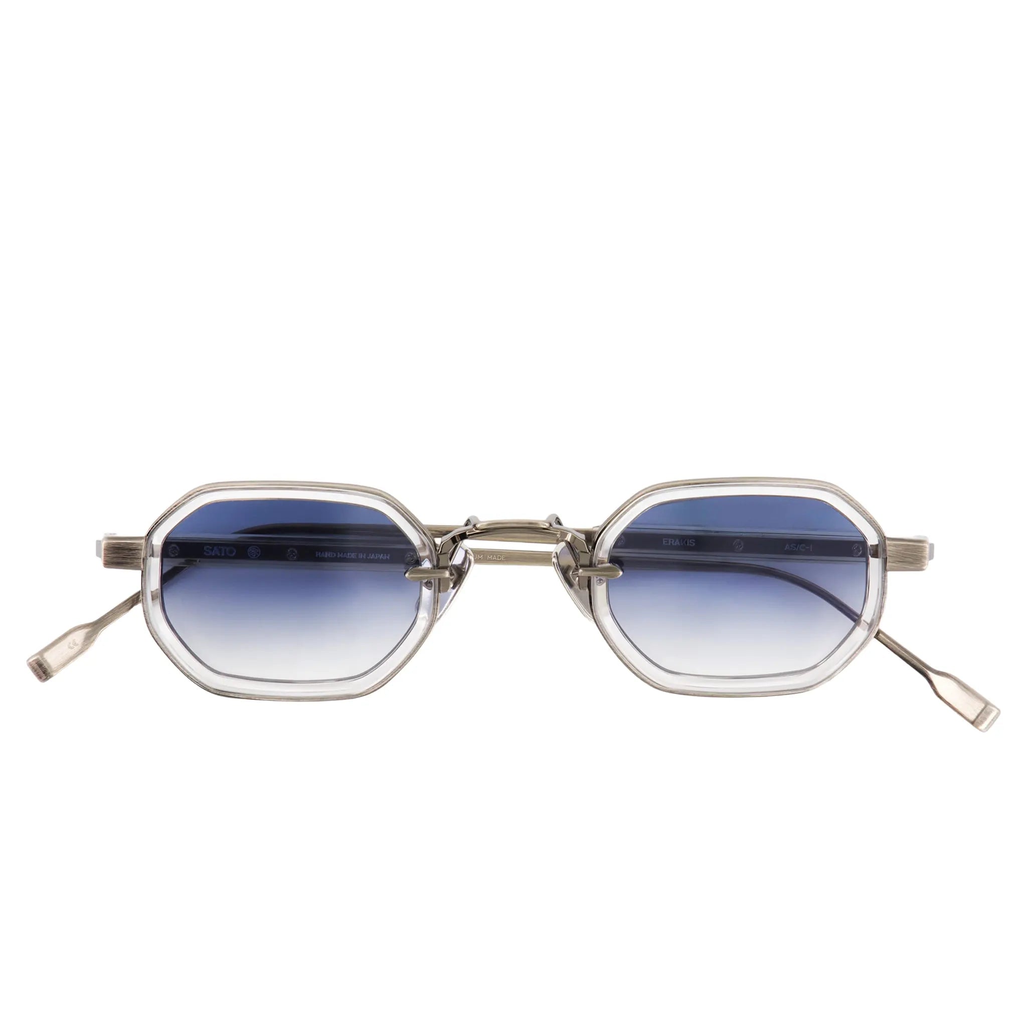 SATO Erakis titanium gradient blue sunglasses