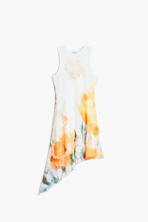 Robe asymétrique à imprimé floral de la nouvelle collection Desigual