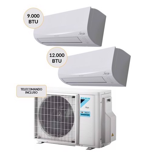 Climatizzatore Daikin dual split bianco con WiFi