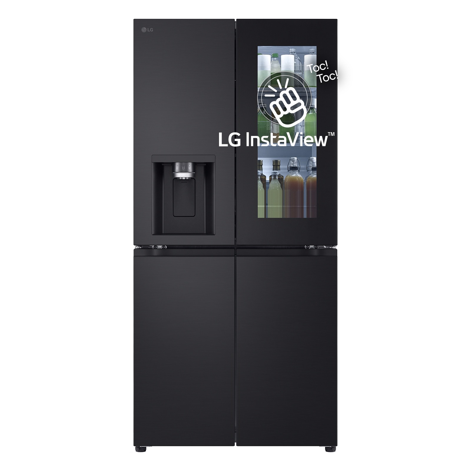 Frigorifero LG InstaView Multidoor Slim nero