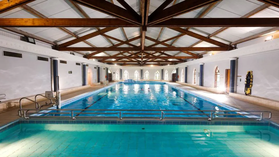 Indoor swimming pool at Abbey Court Hotel