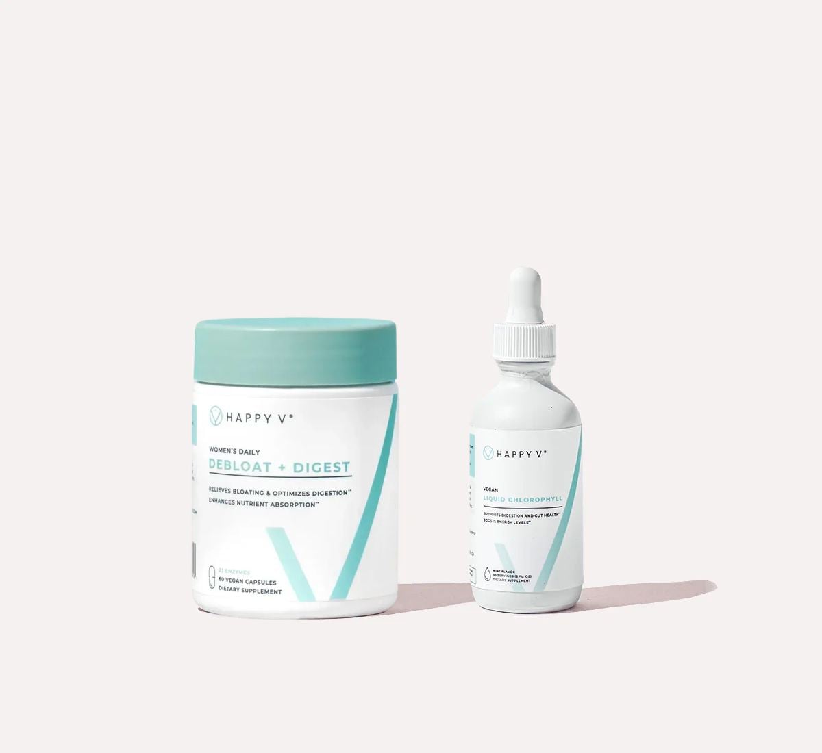 Happy V Green Gut Kit products together
