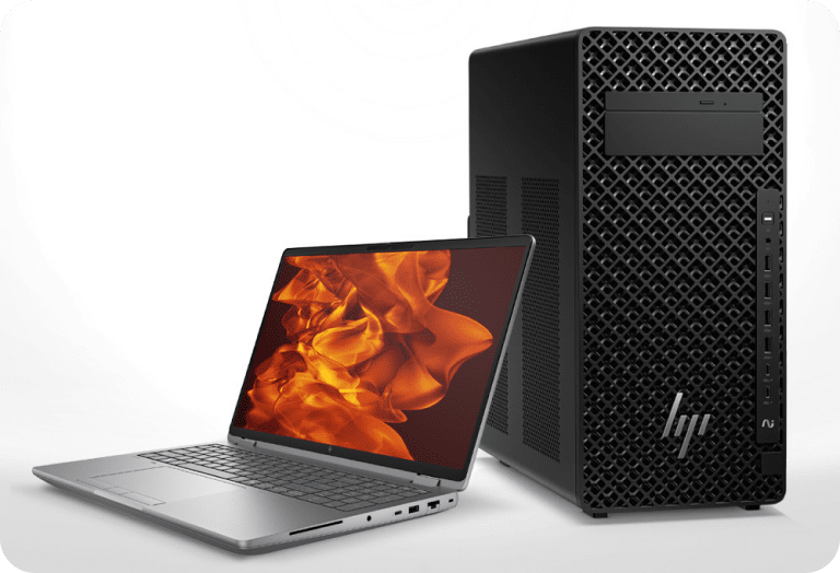 HP Z workstation desktop setup