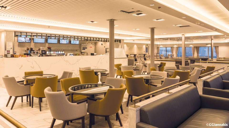 Club Class lounge aboard W.B. Yeats