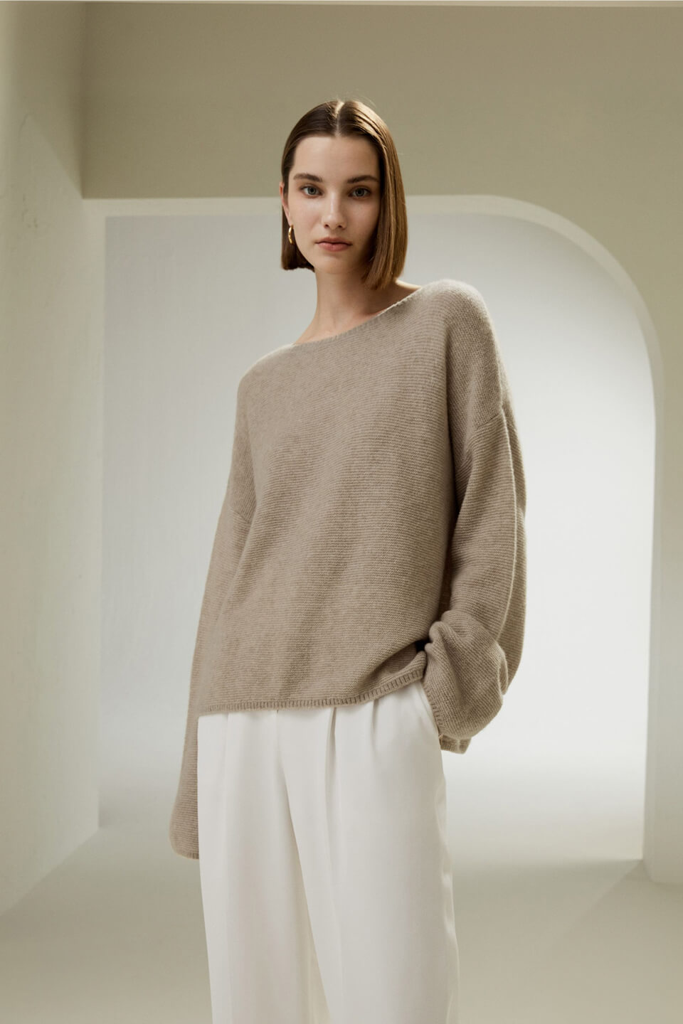 Felpa Lilysilk in misto seta e cashmere