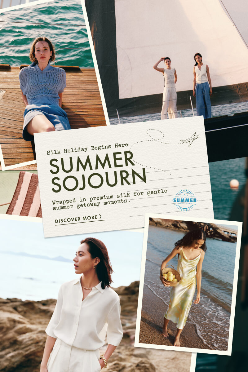 Collage de looks estivaux Lilysilk