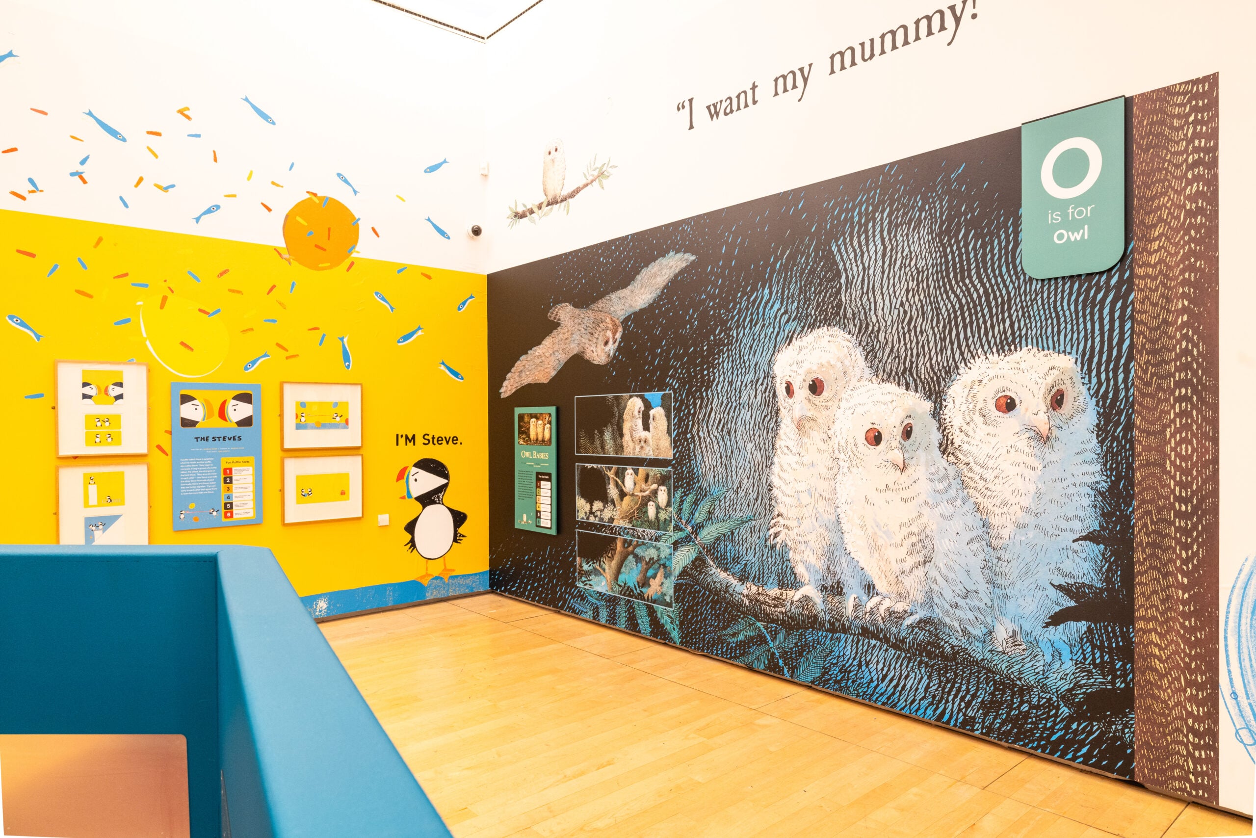 Children's owl exhibit room at Lowry