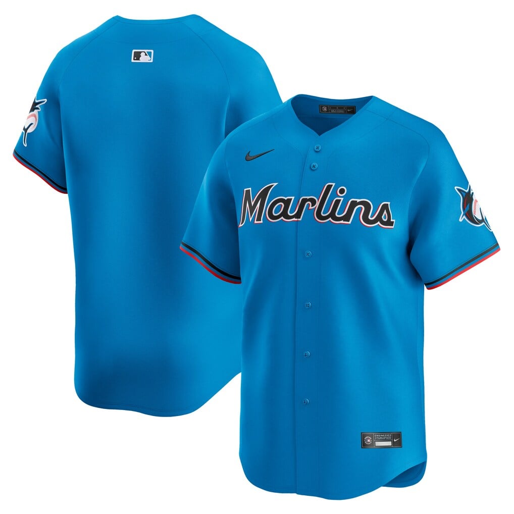 Miami Marlins Nike blue Limited Jersey