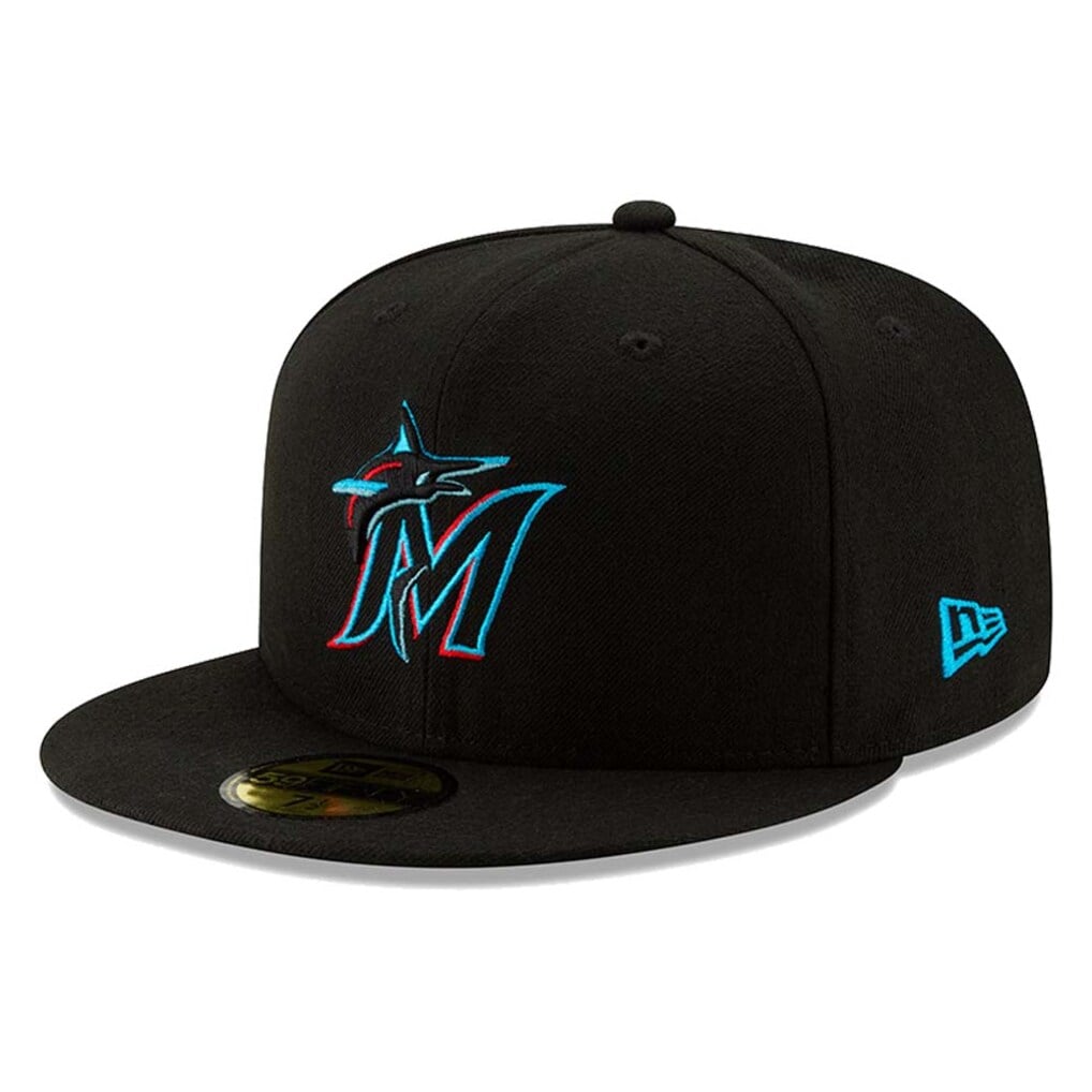 Miami Marlins New Era black authentic fitted cap