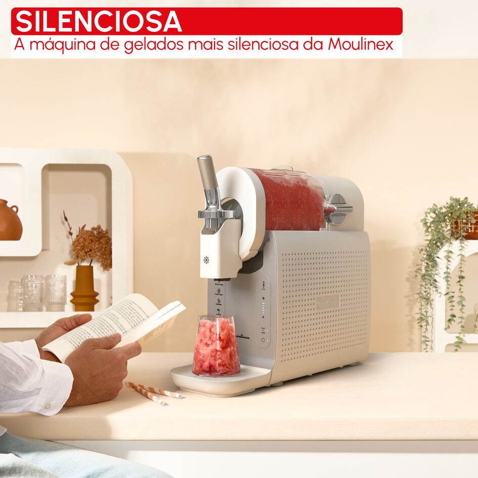 Freezi Moulinex em utilização silenciosa