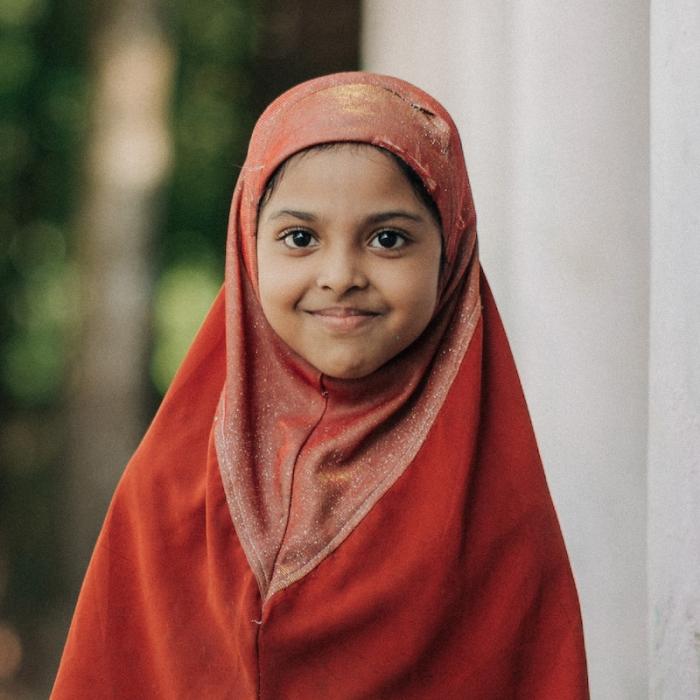 A child supported through Muslim Aid's child sponsorship programme