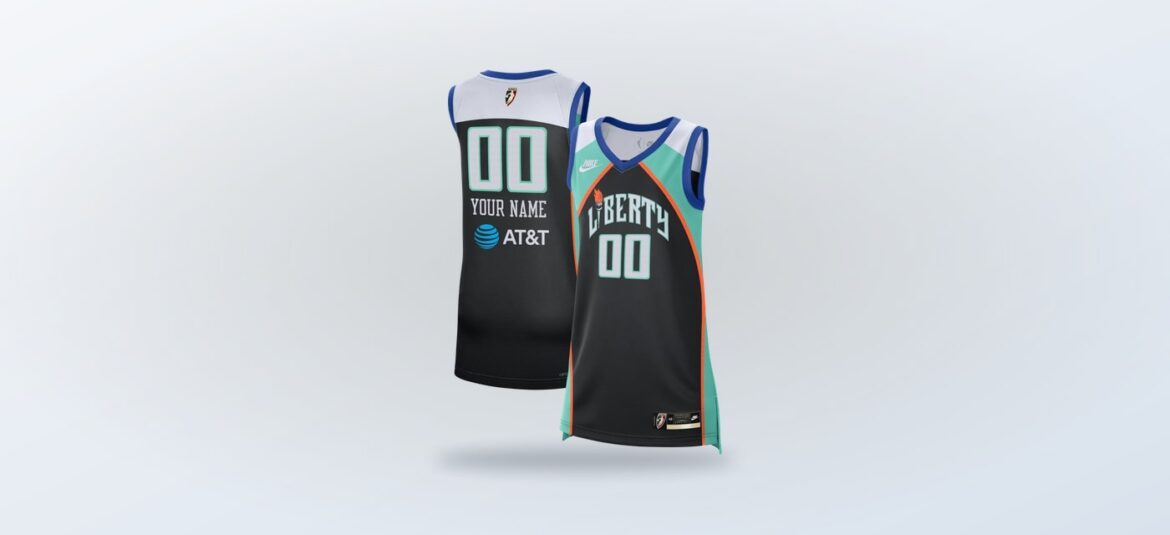 Black New York Liberty Nike Victory Custom Jersey