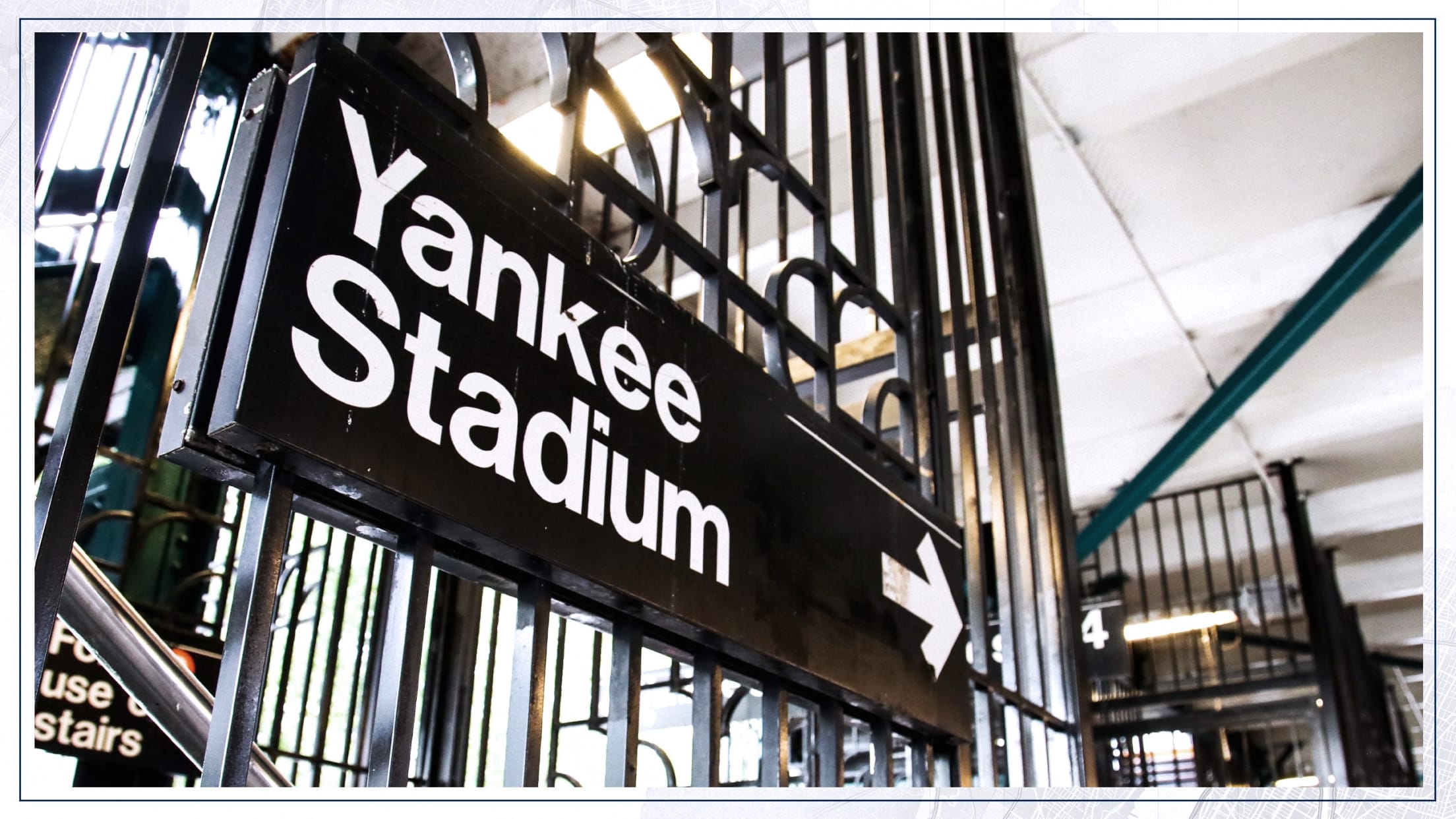 Yankee Stadium concourse sign