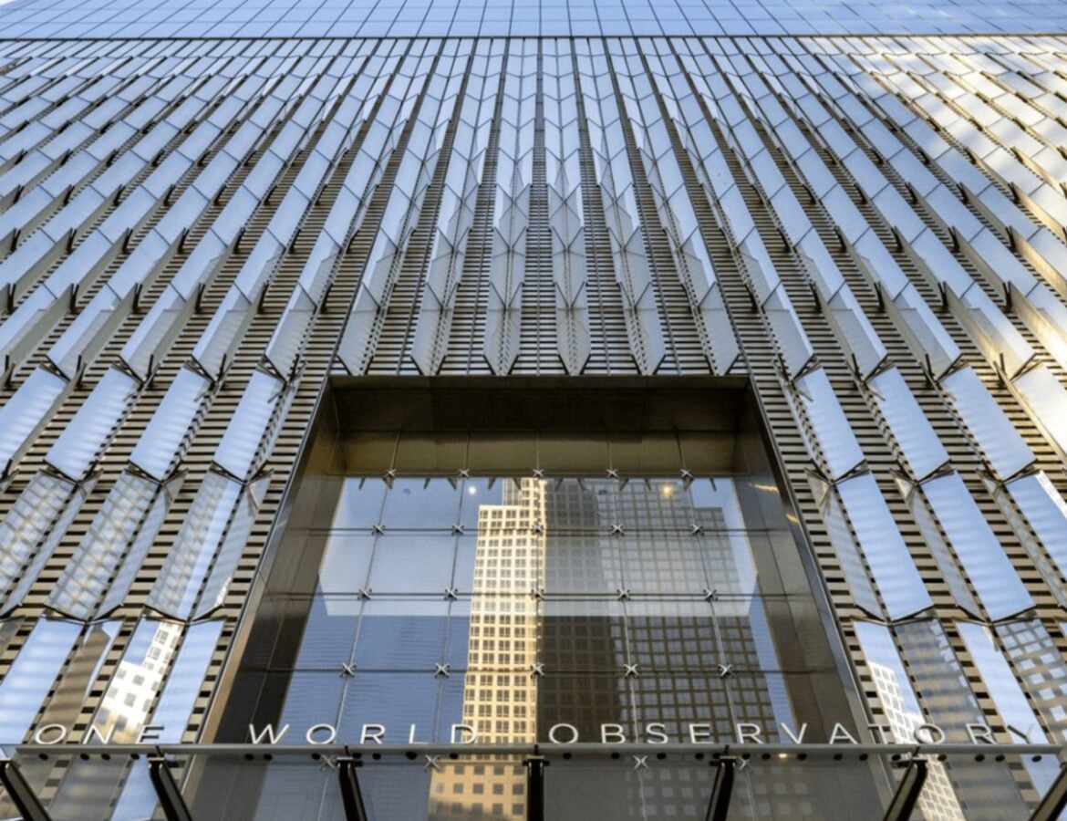One World Trade Center exterior above Lower Manhattan