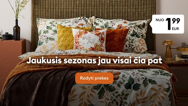 Jaukus miegamasis su Sinsay patalyne