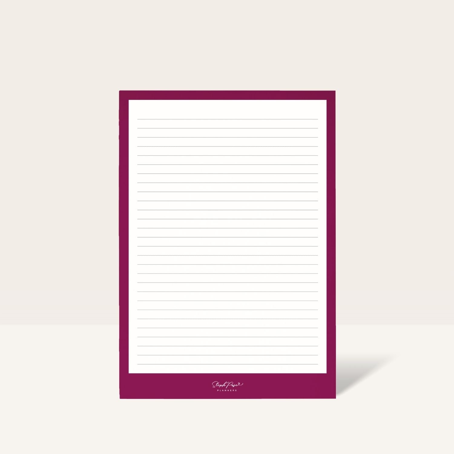 Berry Notes Lined B5 Notepad