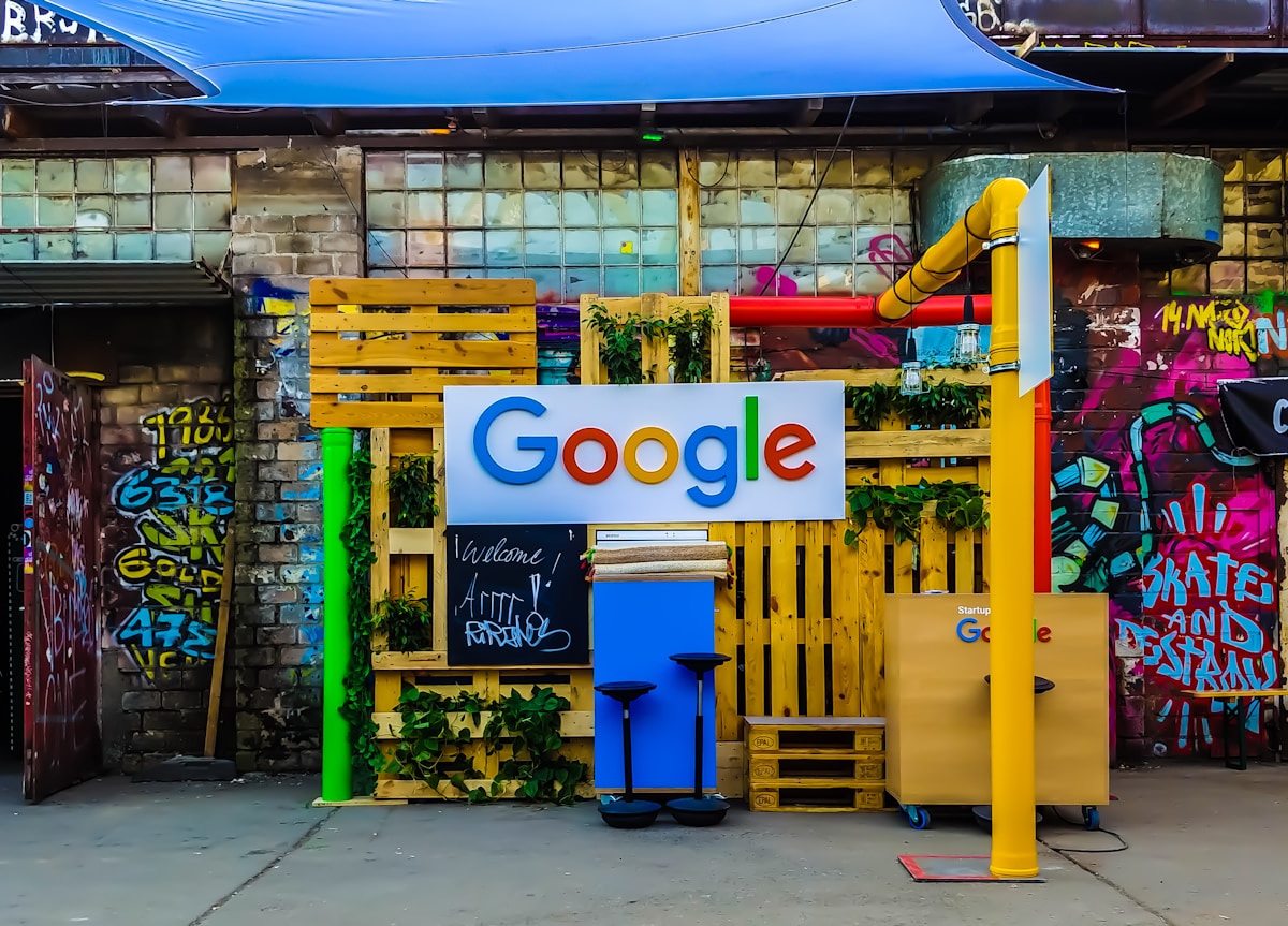 Stand de Google en un evento tecnológico