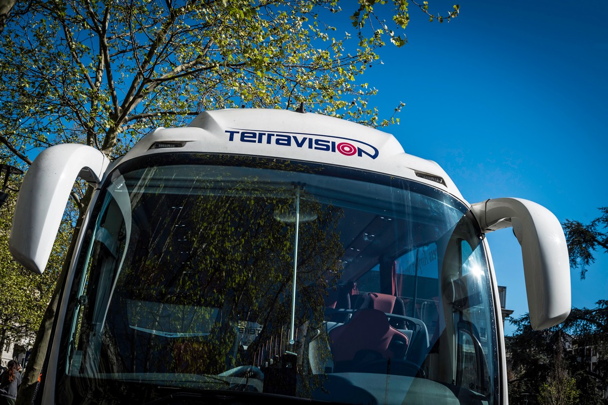 Terravision Bus am Flughafen Beauvais