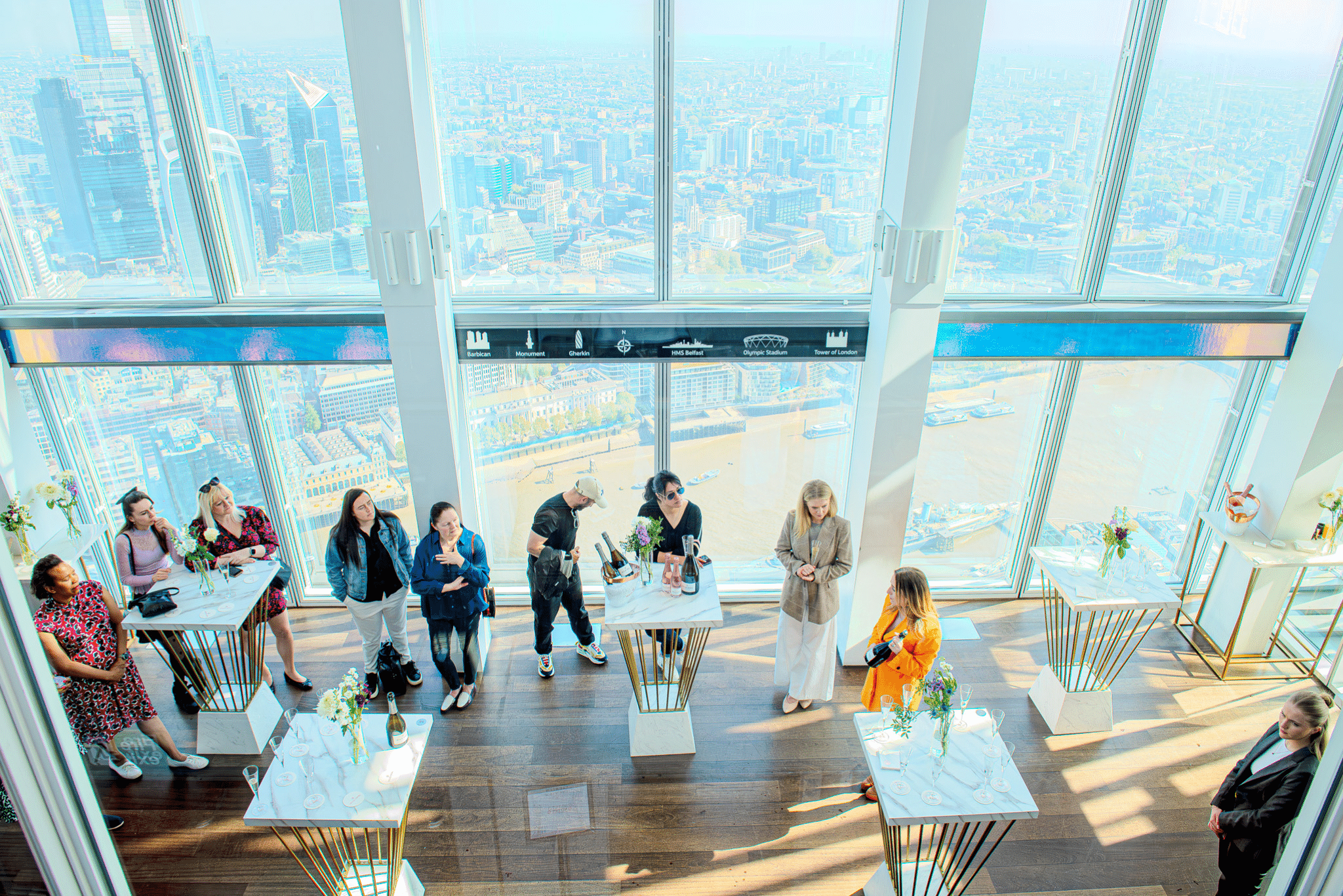 London cityscape seen from The View from The Shard