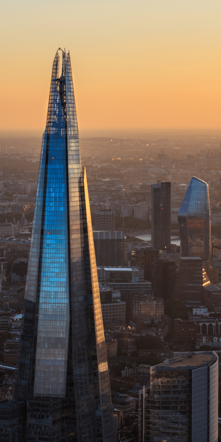 The Shard at golden sunset