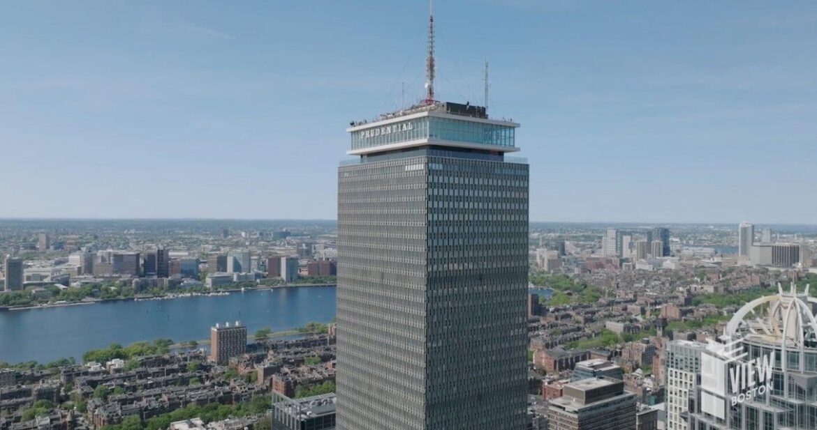 View Boston Aussichtspunkt mit der Skyline von Boston