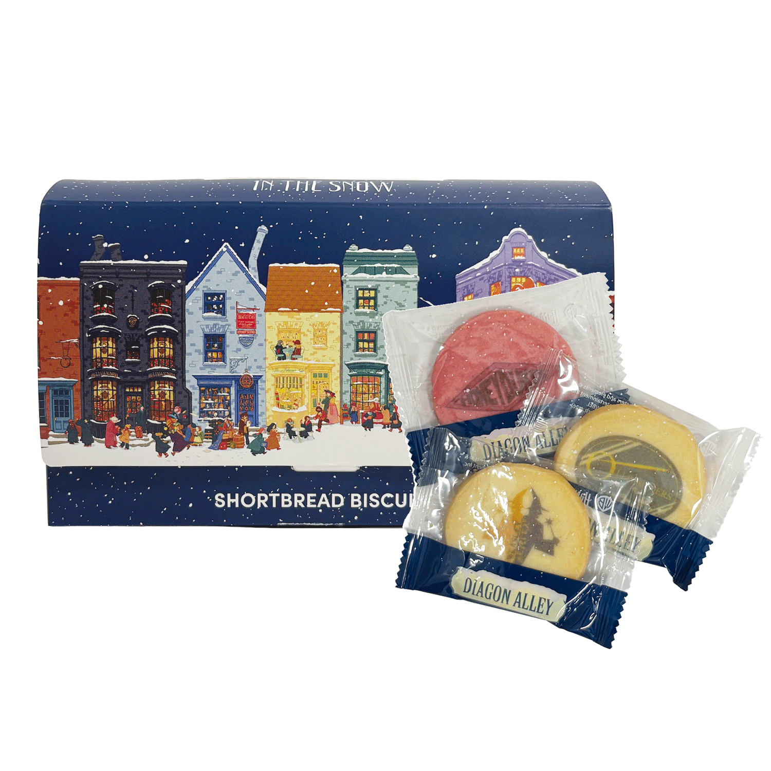 Diagon Alley Christmas printed cookie package
