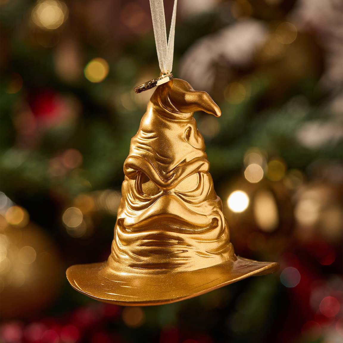 Sorting Hat gold ornament