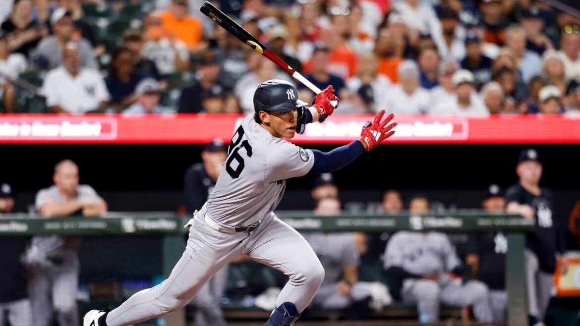 Yankees batter in action