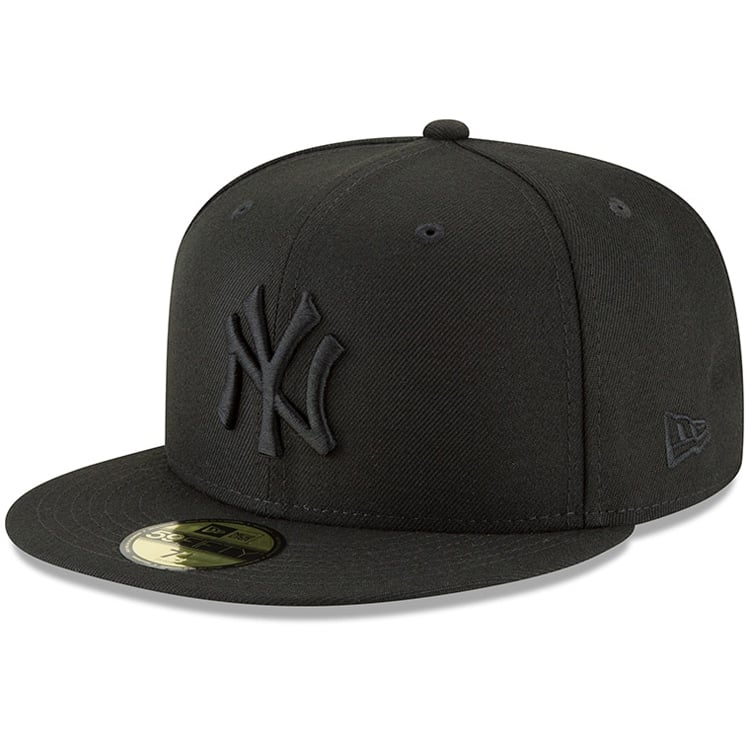 Black New York Yankees New Era primary logo fitted cap