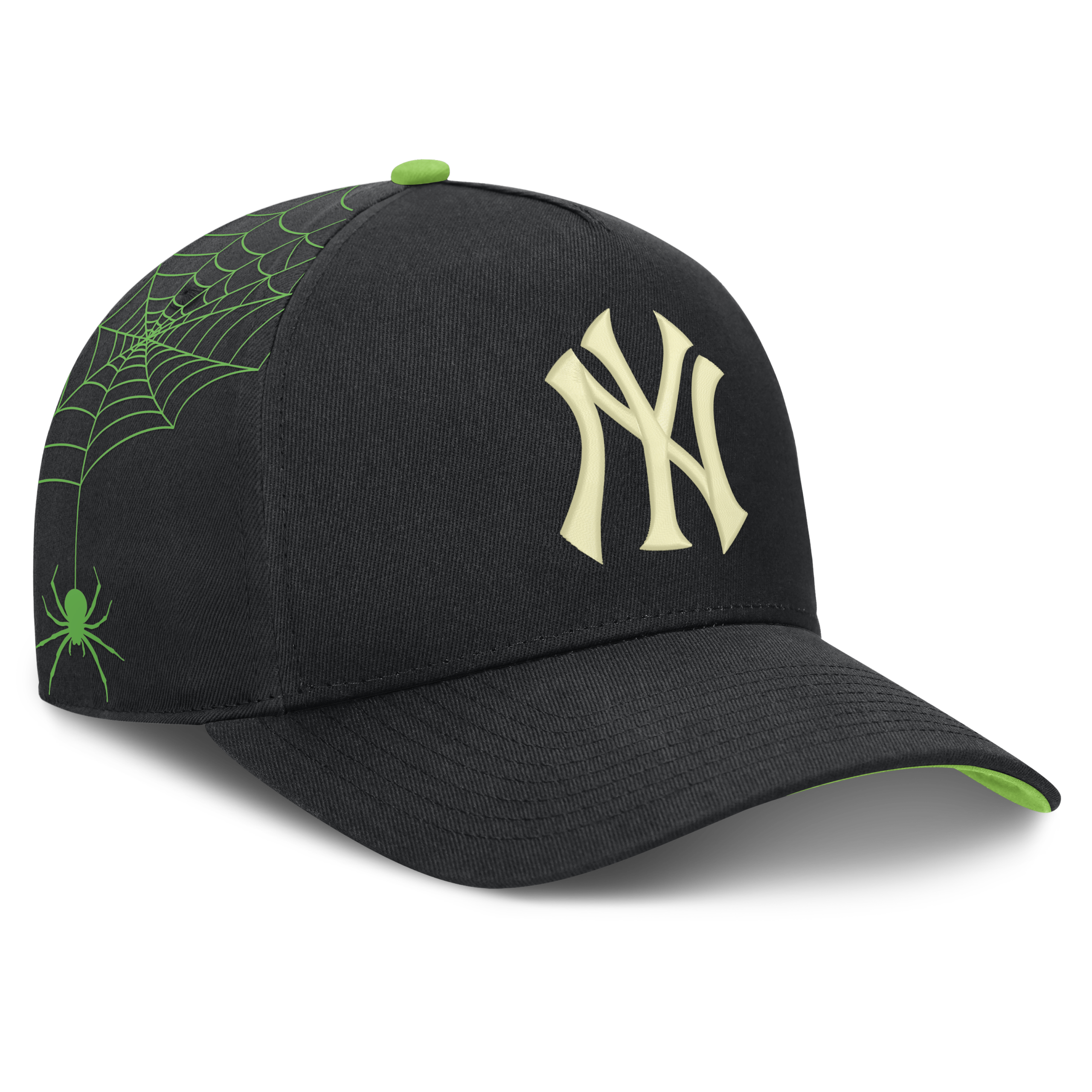Black New York Yankees Nike Halloween glow in the dark adjustable cap