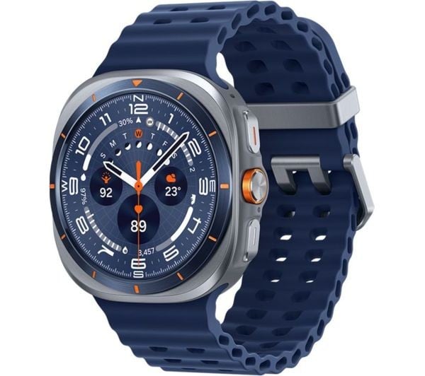 Samsung Galaxy Watch Ultra smartwatch in titanium blue