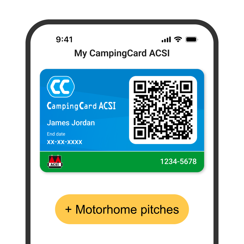 CampingCard ACSI Digital and Motorhome Pitches product