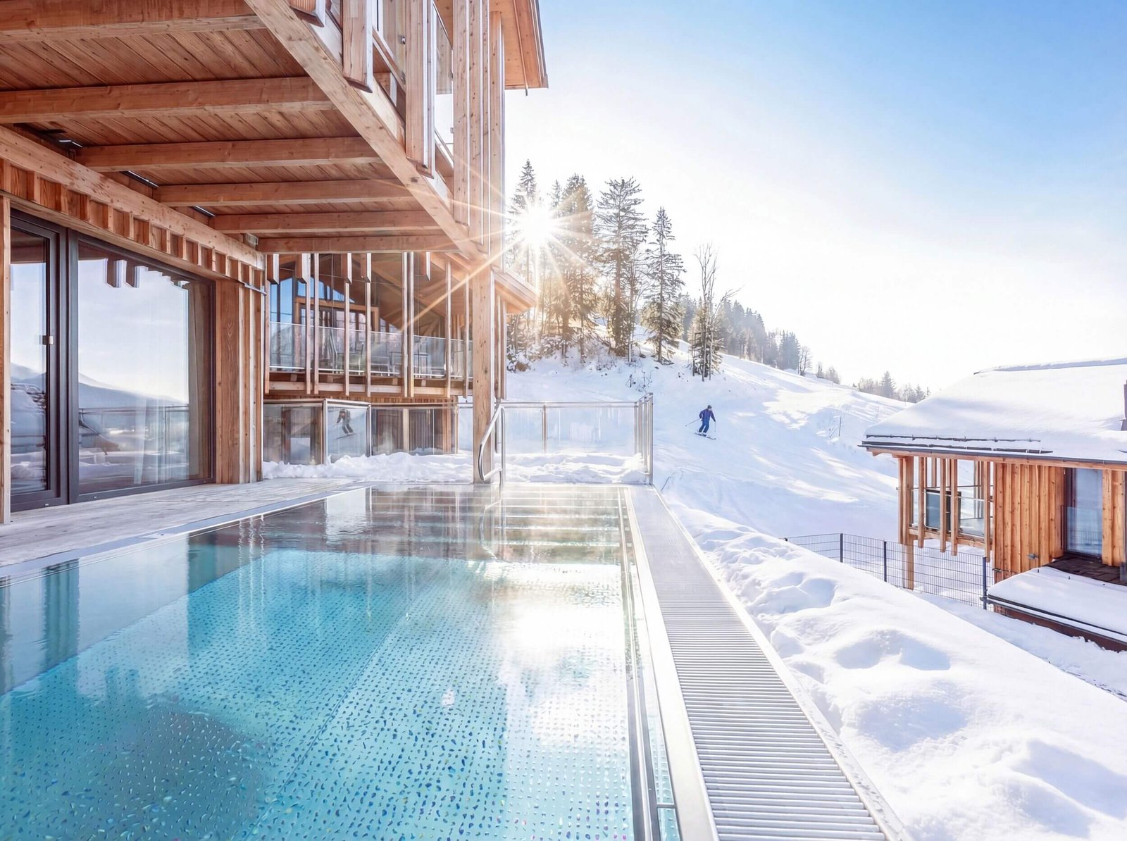 Ferienhaus mit Pool und Skipiste am Hauser Kaibling